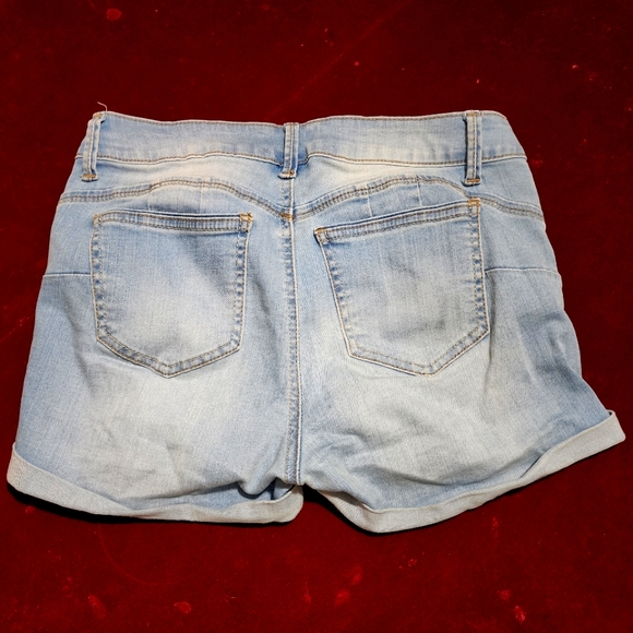 Forever 21 Distressed Blue Jeans Shorts - Picture 5 of 6